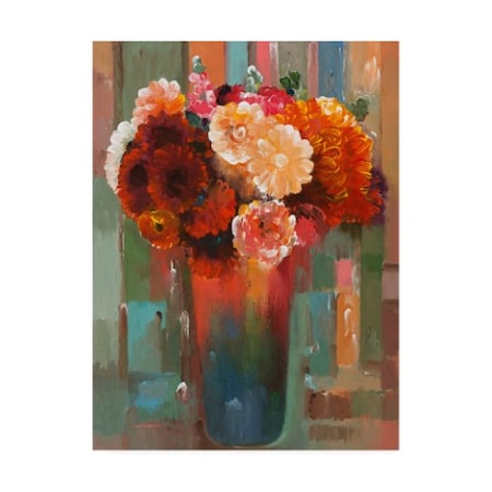Hooshang Khorasan 'Sunset Bouquet' Canvas Art,35x47